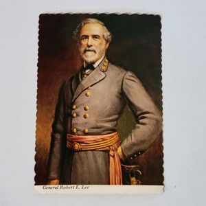 Vintage General Robert E. Lee Postcard Washington And Lee Univ.